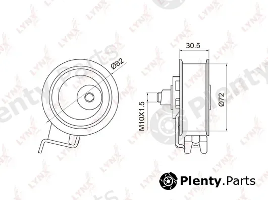 LYNXauto PB-1011 — Tensioner Pulley, timing belt