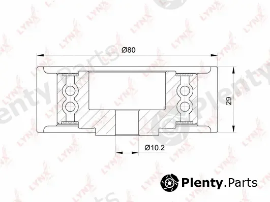 LYNXauto PB-3147 — Deflection/Guide Pulley, timing belt