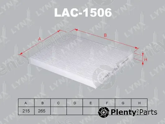 LYNXauto LAC-1506 — Filter, cabin air
