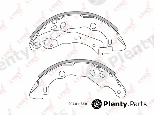 LYNXauto BS-6300 — Brake Shoe Set
