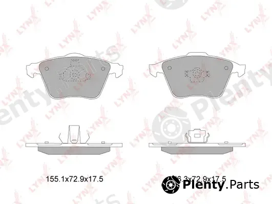 LYNXauto BD-7819 — Brake Pad Set, disc brake