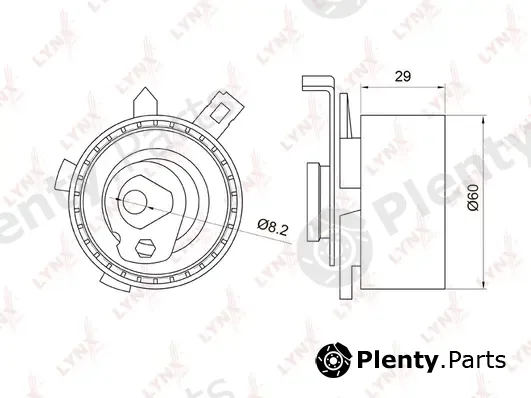 LYNXauto PB-1015 — Tensioner Pulley, timing belt