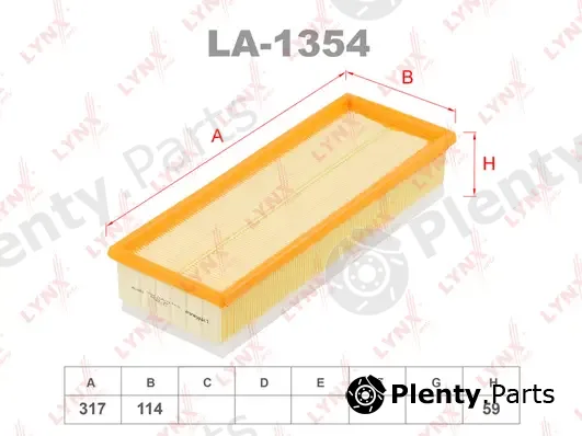 LYNXauto LA-1354 — Air Filter