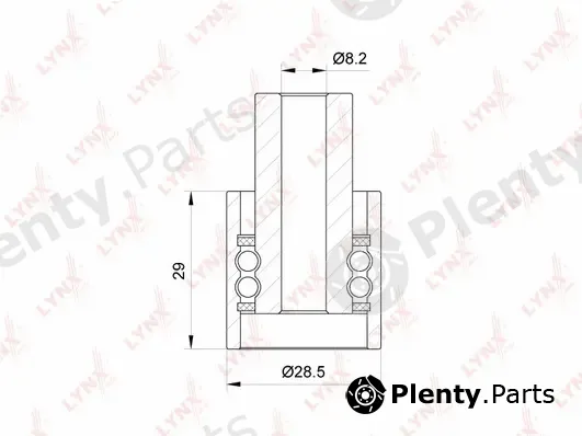 LYNXauto PB-3088 — Deflection/Guide Pulley, timing belt