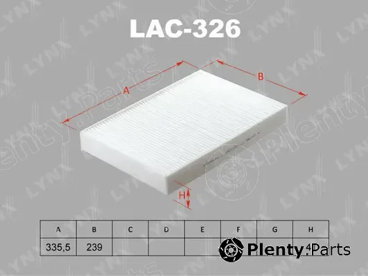 LYNXauto LAC-326 — Filter, cabin air