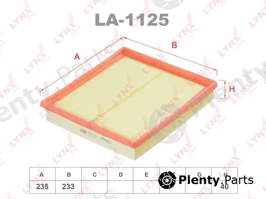 LYNXauto LA-1125 — Air Filter
