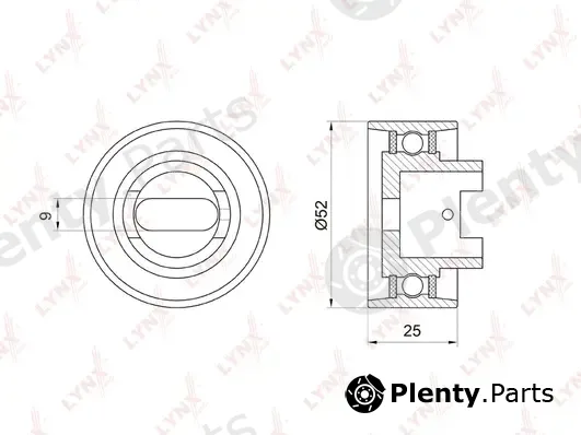 LYNXauto PB-1042 — Tensioner Pulley, timing belt