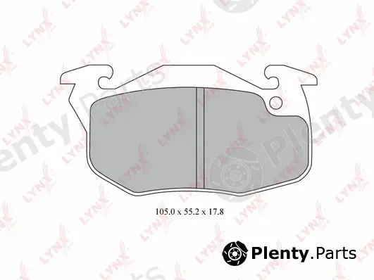 LYNXauto BD-6105 — Brake Pad Set, disc brake