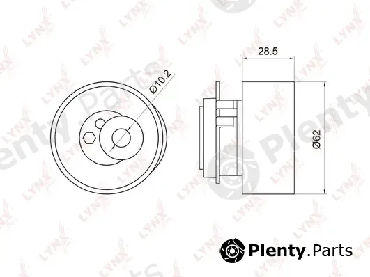 LYNXauto PB-1046 — Tensioner Pulley, timing belt