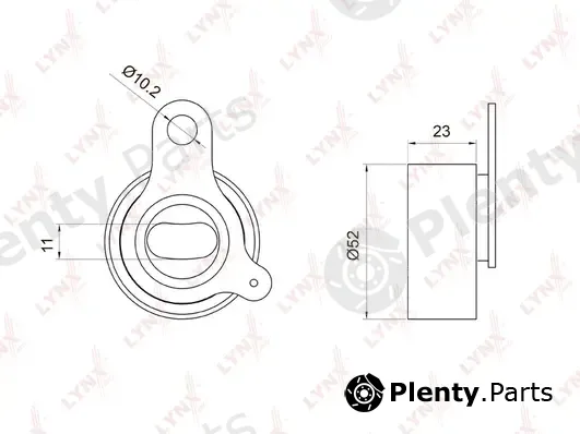 LYNXauto PB-1066 — Tensioner Pulley, timing belt