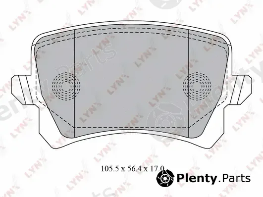 LYNXauto BD-8030 — Brake Pad Set, disc brake