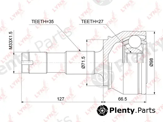 LYNXauto CO-3842 — Joint Kit, drive shaft