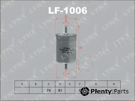 LYNXauto LF-1006 — Fuel Filter
