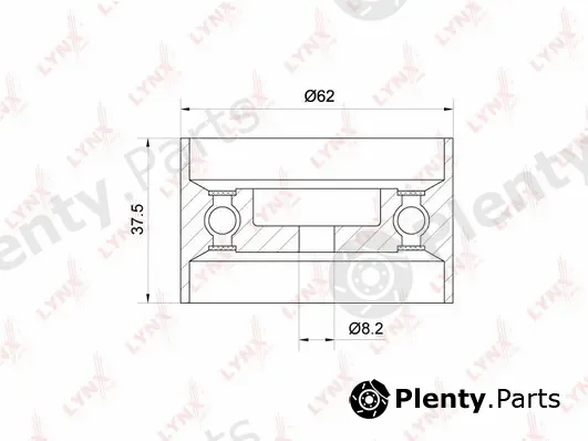 LYNXauto PB-1309 — Tensioner Pulley, timing belt