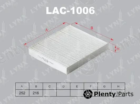LYNXauto LAC-1006 — Filter, cabin air