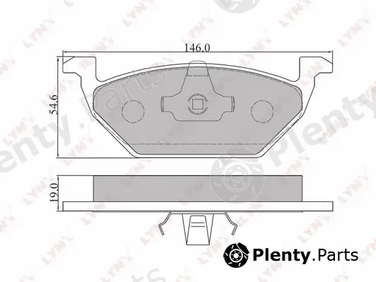 LYNXauto BD-8003 — Brake Pad Set, disc brake