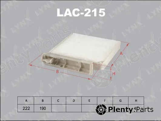 LYNXauto LAC-215 — Filter, cabin air