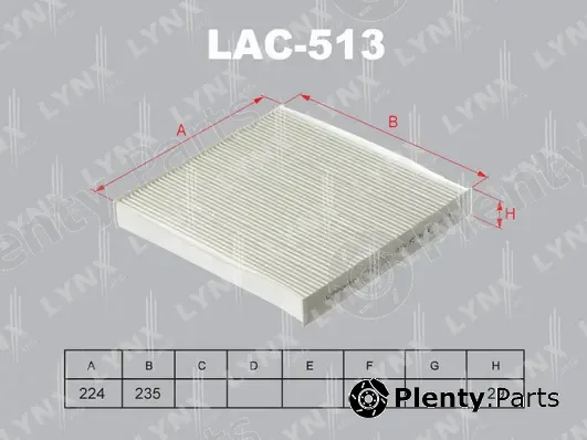 LYNXauto LAC-513 — Filter, cabin air