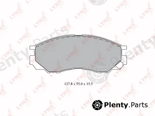 LYNXauto BD-5520 — Brake Pad Set, disc brake