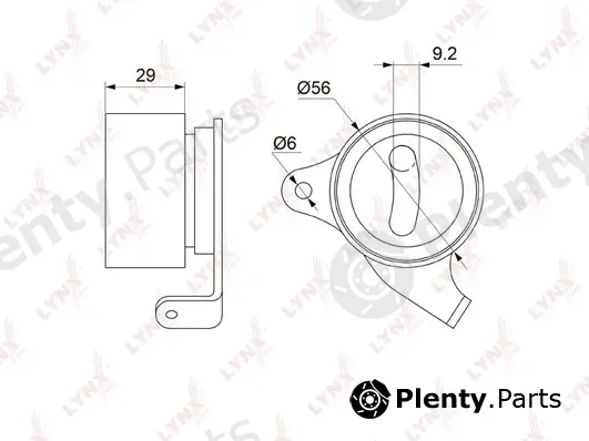 LYNXauto PB-1068 — Tensioner Pulley, timing belt
