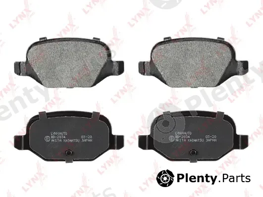 LYNXauto BD-2834 — Brake Pad Set, disc brake