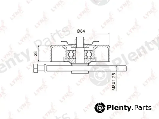 LYNXauto PB-5017 — Tensioner Pulley, V-ribbed belt