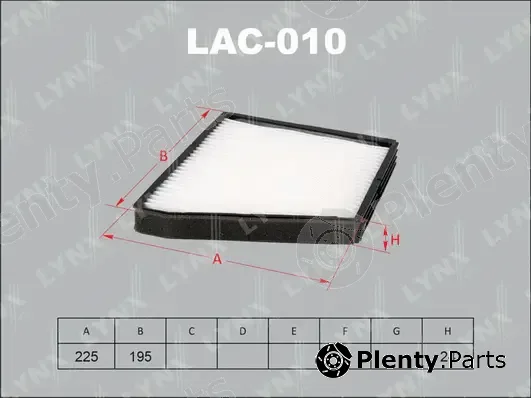 LYNXauto LAC-010 — Filter, cabin air