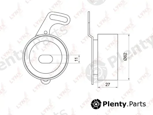 LYNXauto PB-1021 — Tensioner Pulley, timing belt