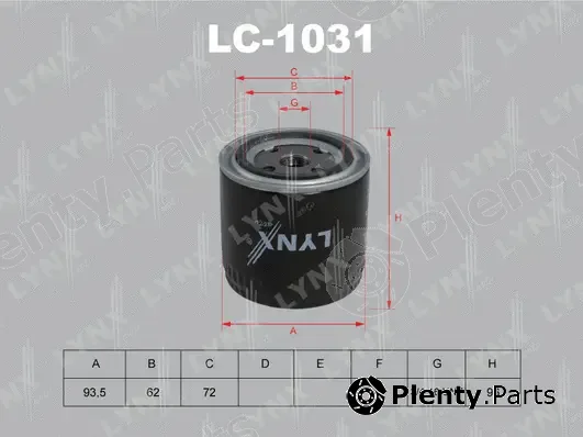 LYNXauto LC-1031 — Oil Filter