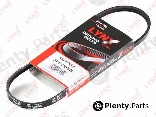 LYNXauto 3PK0668 — V-Ribbed Belt
