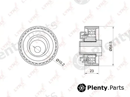 LYNXauto PB-1027 — Tensioner Pulley, timing belt