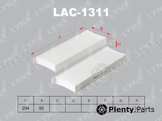 LYNXauto LAC-1311 — Filter, cabin air