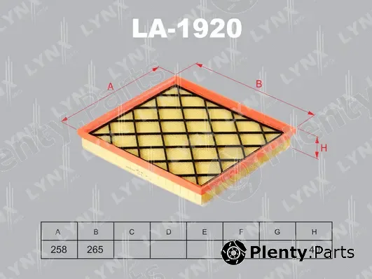 LYNXauto LA-1920 — Air Filter