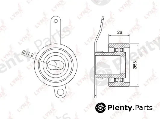 LYNXauto PB-1018 — Tensioner Pulley, timing belt