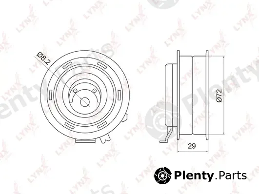 LYNXauto PB-1006 — Tensioner Pulley, timing belt