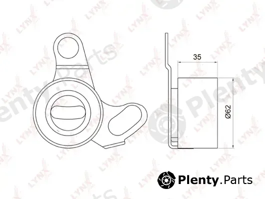 LYNXauto PB-1064 — Tensioner Pulley, timing belt