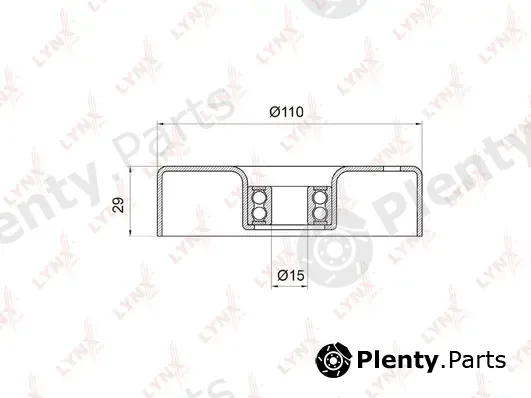 LYNXauto PB-5009 — Tensioner Pulley, V-ribbed belt