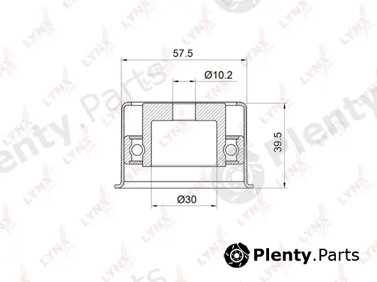 LYNXauto PB-3018 — Deflection/Guide Pulley, timing belt