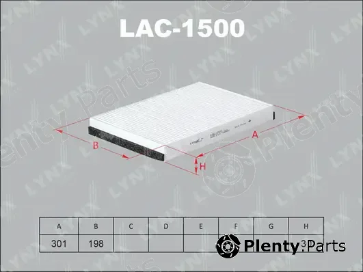 LYNXauto LAC-1500 — Filter, cabin air