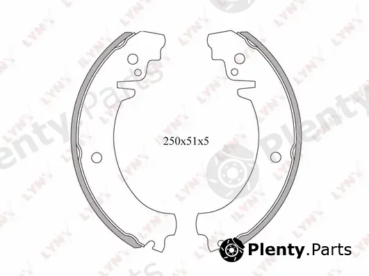 LYNXauto BS-4602 — Brake Shoe Set