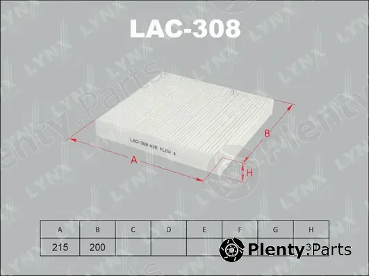 LYNXauto LAC-308 — Filter, cabin air
