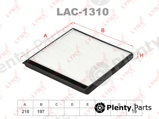 LYNXauto LAC-1310 — Filter, cabin air