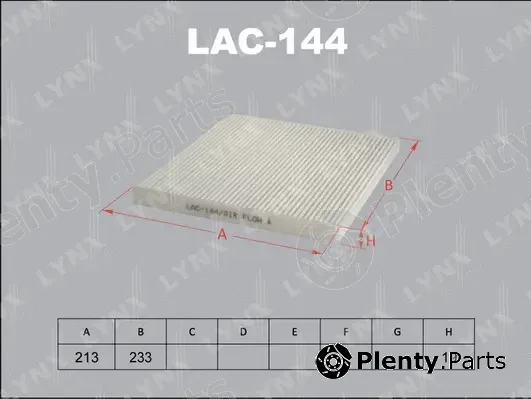 LYNXauto LAC-144 — Filter, cabin air