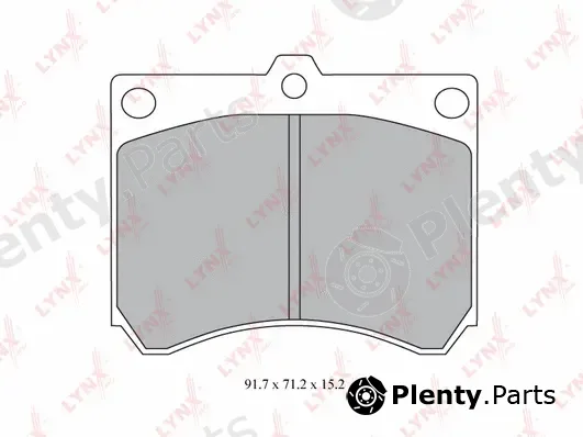 LYNXauto BD-5120 — Brake Pad Set, disc brake