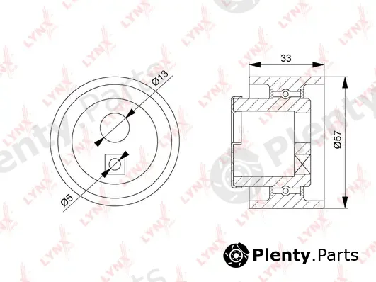 LYNXauto PB-1085 — Tensioner Pulley, timing belt