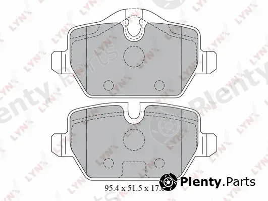 LYNXauto BD-1430 — Brake Pad Set, disc brake