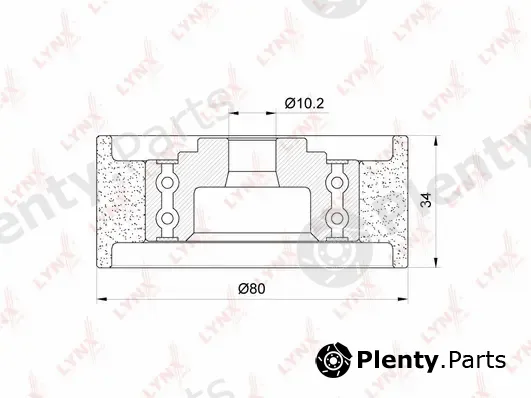 LYNXauto PB-3113 — Deflection/Guide Pulley, timing belt