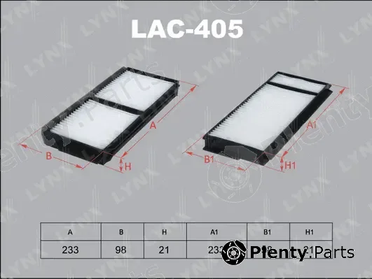 LYNXauto LAC-405 — Filter, cabin air
