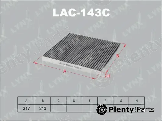 LYNXauto LAC-143C — Filter, cabin air