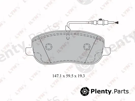 LYNXauto BD-2212 — Brake Pad Set, disc brake
